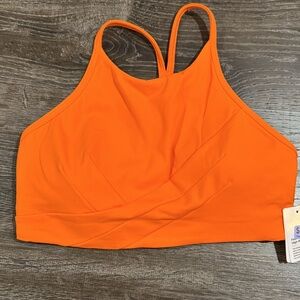 Lululemon Orange Sports Bra size 8 new